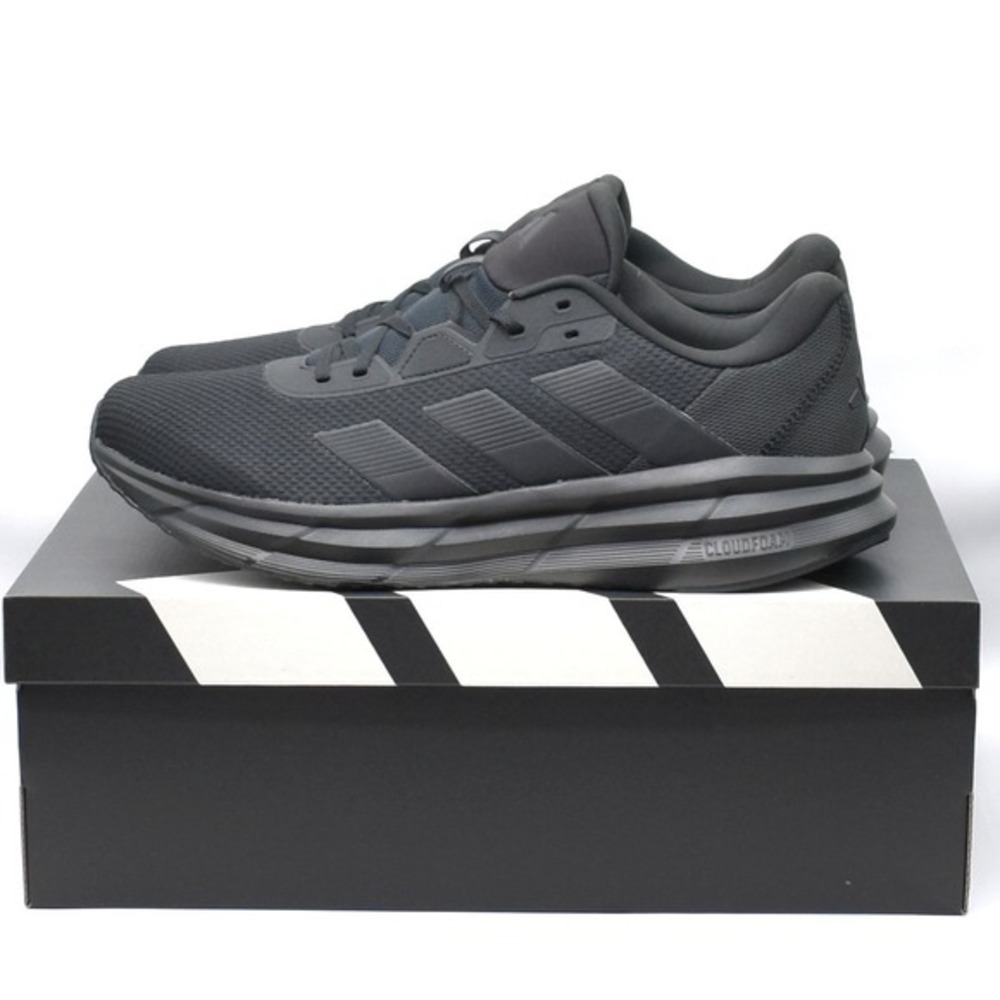 Adidas Galaxy 7 Running Shoes Men's Size 13 Triple Black Cloudfoam NWT ID8757